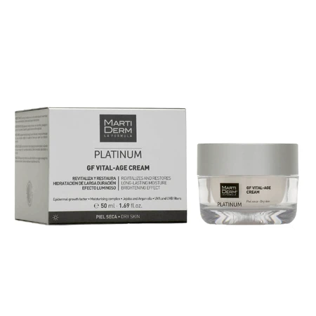 MartiDerm Platinum GF Vital Age Cream, восстанавливающий ревитализирующий крем с осветляющим эффектом для сухой кожи, 50 мл: цены и характеристики