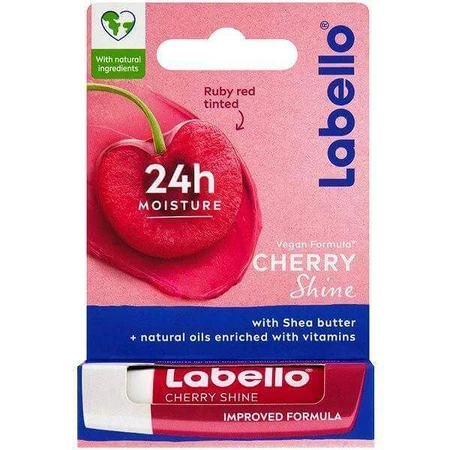 Labello CHERRY SHINE 4×8 г, тонированный бальзам для губ: цены и характеристики