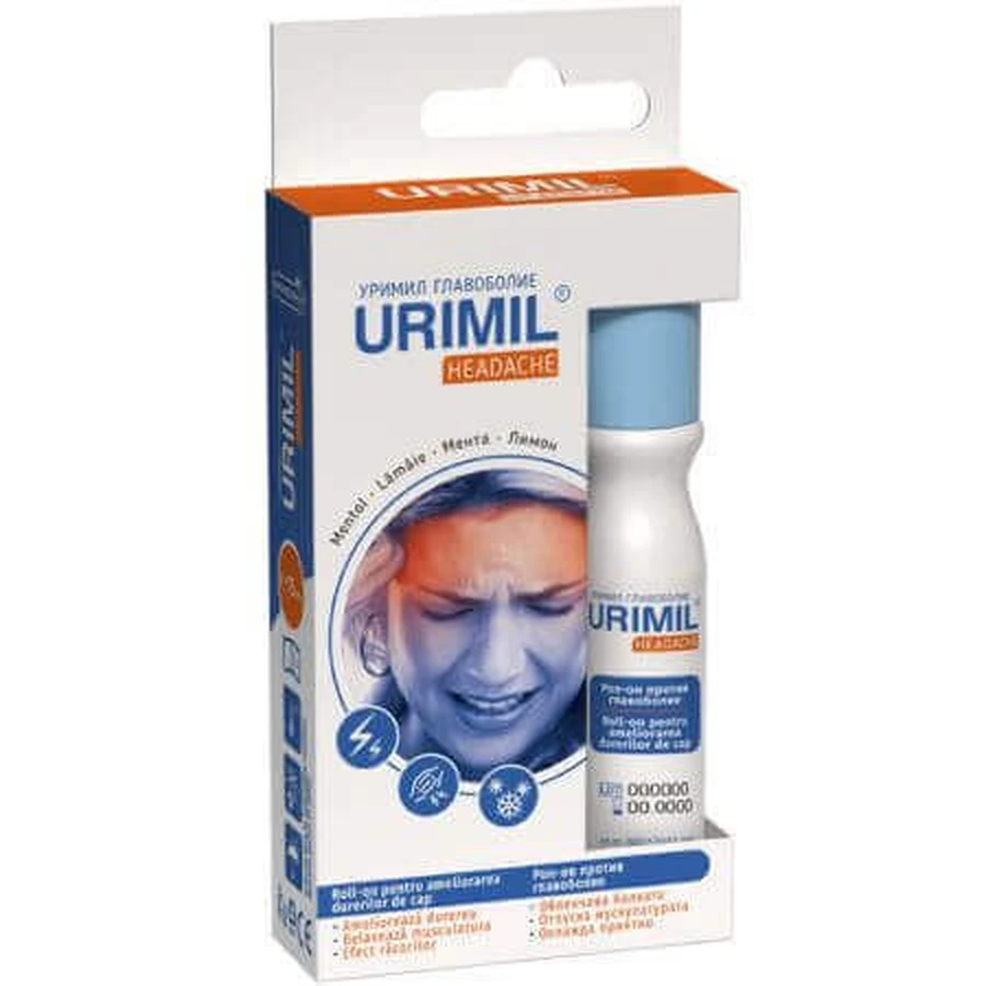 Средство от головной боли Naturpharma Urimil Headache Roll-On, ролик, 15 мл: цены и характеристики