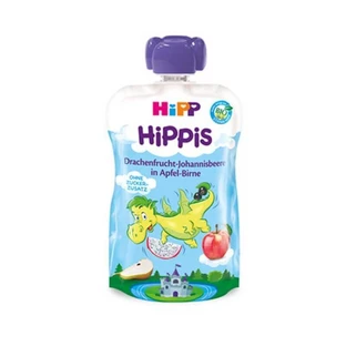 Пюре Dragon Fruit з чорною смородиною, яблуком та грушею HiPPiS, +12 місяців, 100 г, Hipp