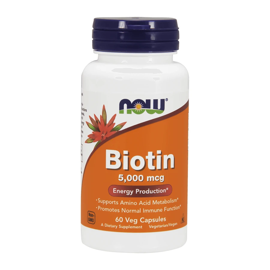 Now Foods Biotin, біотин 5000 мкг, 60 вегетаріанських капсул: ціни та характеристики