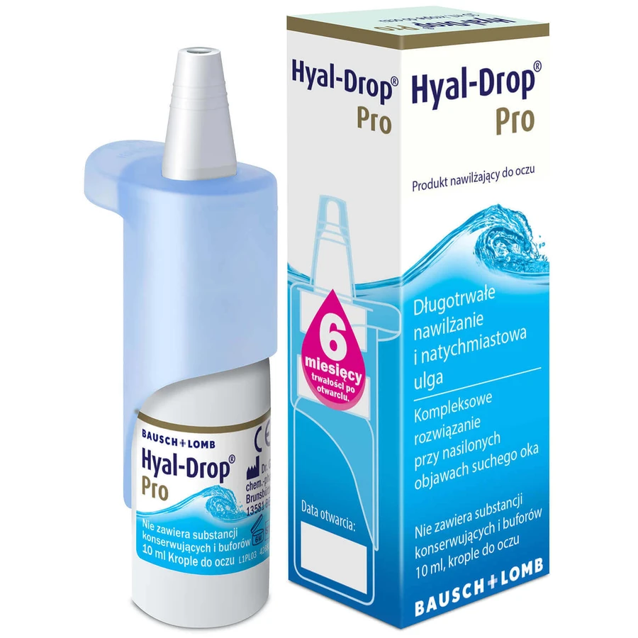 Hyal-Drop Pro, увлажняющие глазные капли, 10 мл: цены и характеристики