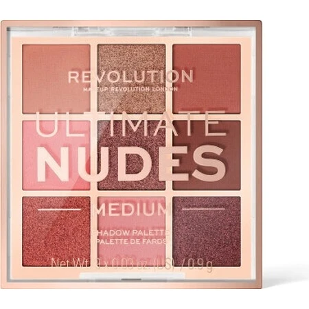 Revolution, Ultimate Nudes Medium, палетка тіней для повік 1×0,90 г, палетка тіней: ціни та характеристики