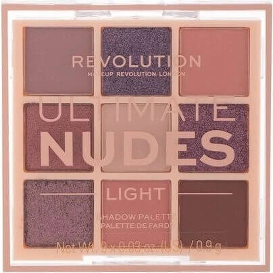 Revolution, Ultimate Nudes Medium, палетка тіней для повік 1×0,90 г, палетка тіней: ціни та характеристики
