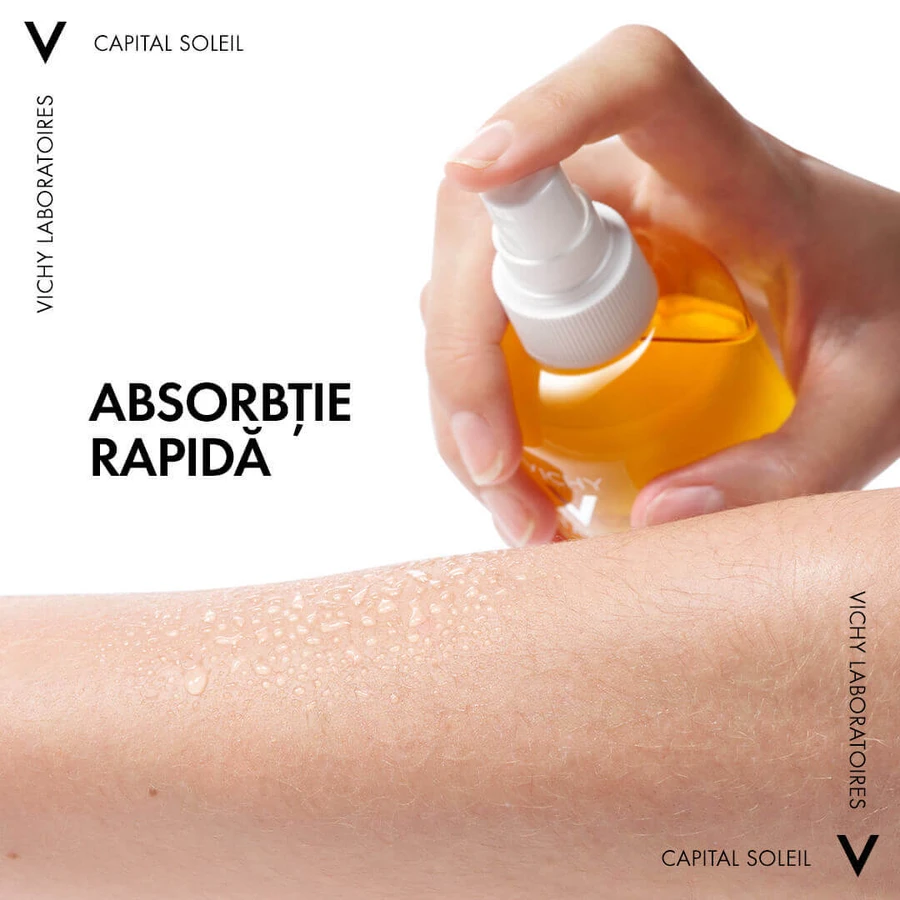 Vichy Capital Soleil Бронзирующая солнцезащитная вода с SPF 30+ 200 мл: цены и характеристики