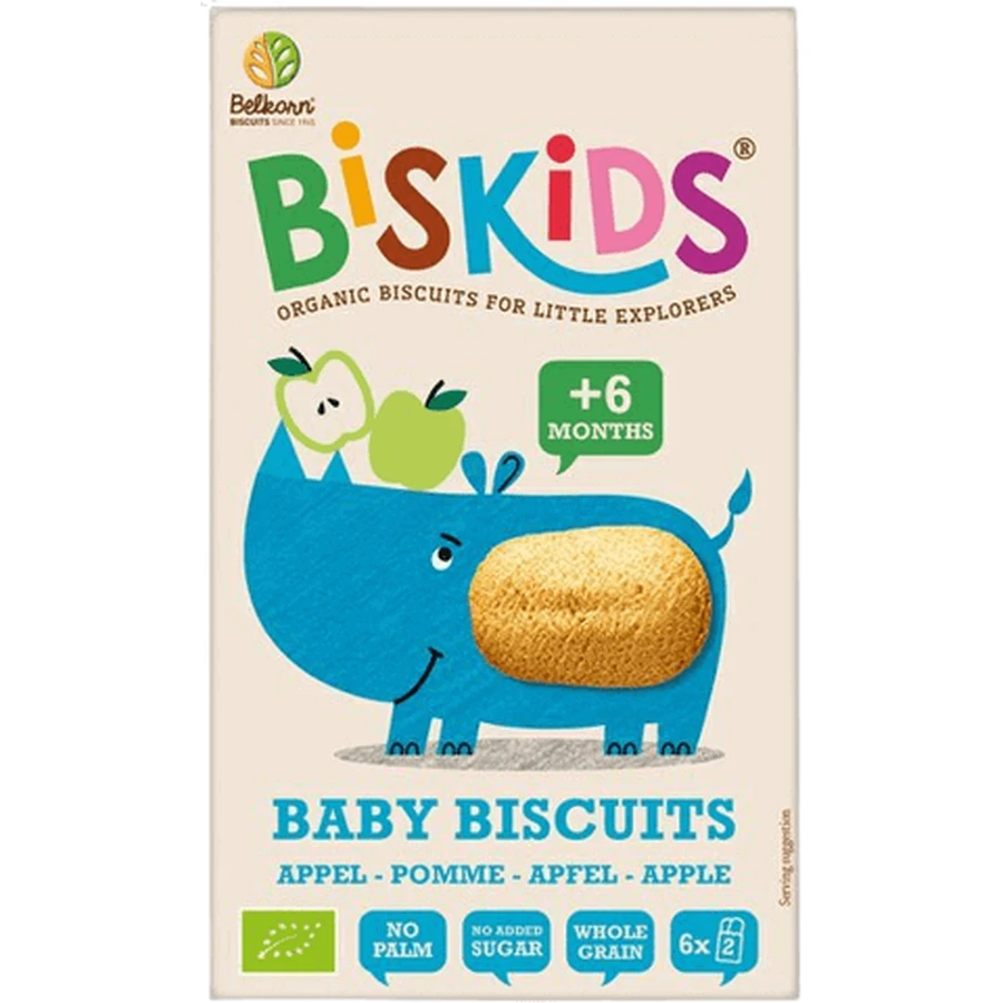 Belkorn BISkids BIO мягкое детское печенье с яблоком ава без добавления сахара 120 г: цены и характеристики