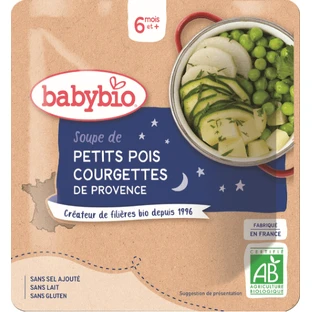 Babybio Гороховый суп с цуккини 190 г