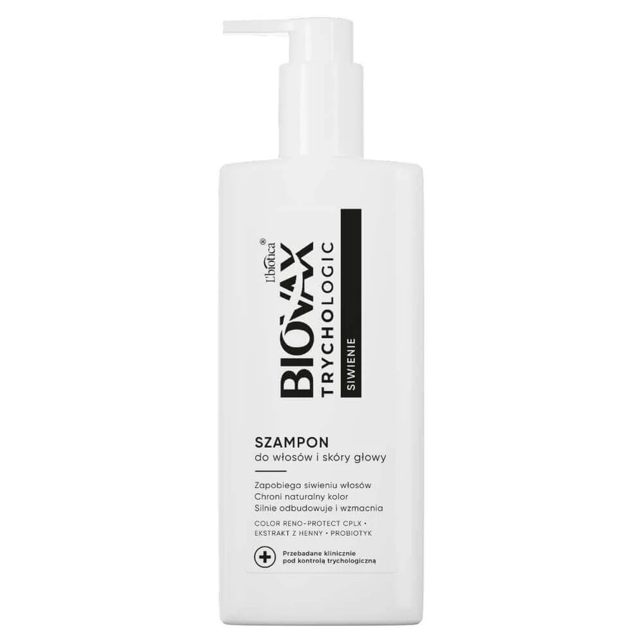 Шампунь для волосся та шкіри голови Biovax Trychologic Greying Shampoo проти сивини, 200 мл : ціни та характеристики