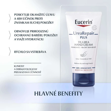 Eucerin Крем для рук 5% мочевина 75 мл: цены и характеристики
