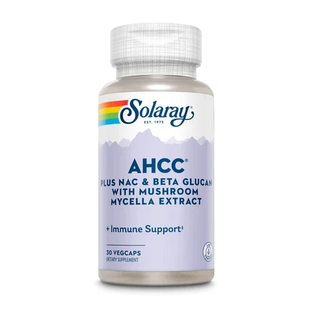 AHCC плюс NAC и бета-глюкан Solaray, 30 таблеток: цены и характеристики