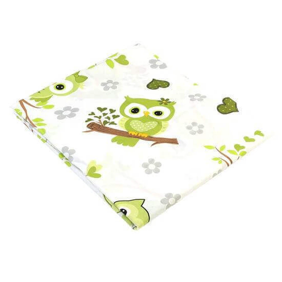 Простирадло на гумці Сова зелене, 90x50 см, Baltic Bebe: ціни та характеристики