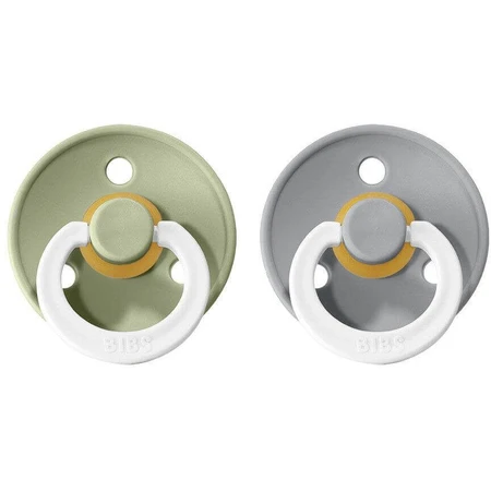 Соски BIBS Colour из натуральной резины, размер 2, Sage nony/Cloud nony 2 шт.: цены и характеристики