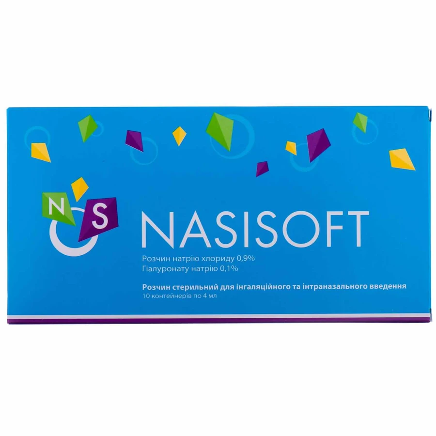 Nasisoft розчин стерильний для інгаляційного та інтраназального введення 4 мл, № 10: ціни та характеристики