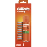 Gillette Fusion5 Бритвенная головка для муа 8 шт + Gillette Fusion5 Ultra Sensitive 200 мл 9 шт