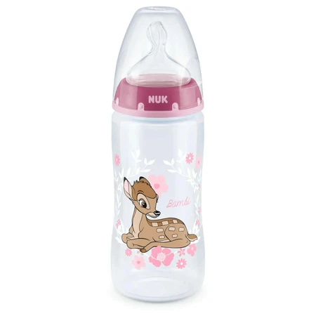 Пляшка ПП 300 мл + соска силіконова, 6-18 місяців, First Choice Disney Disney Bambi, Nuk: ціни та характеристики