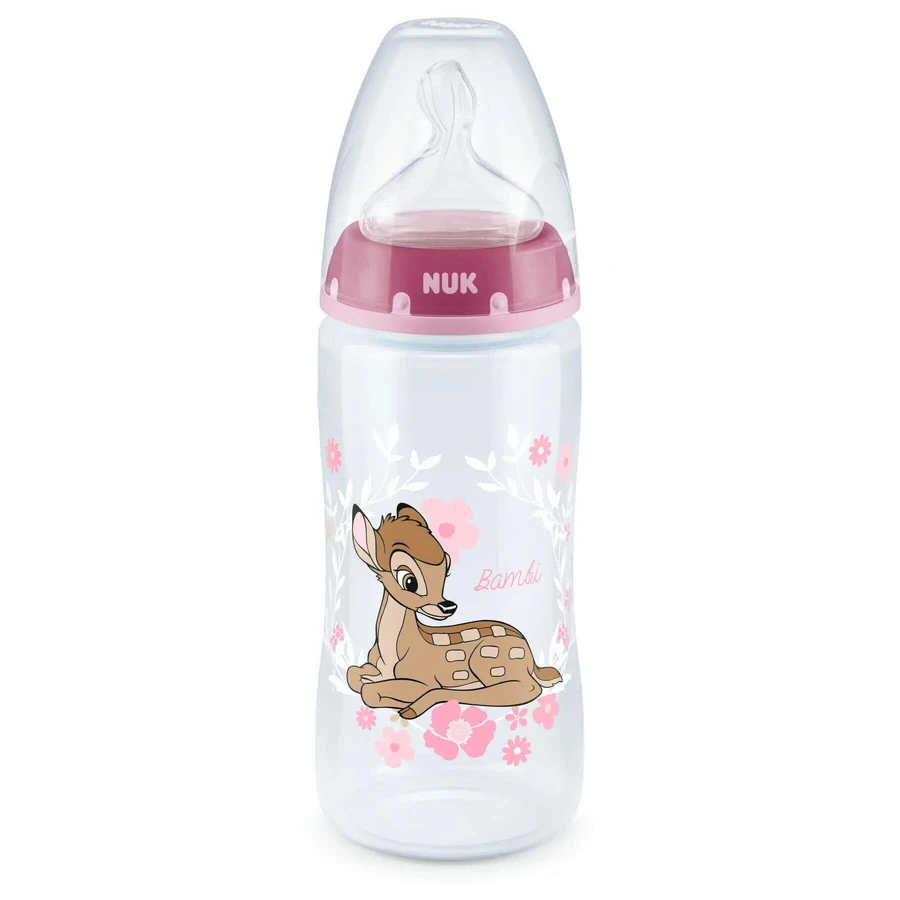 Пляшка ПП 300 мл + соска силіконова, 6-18 місяців, First Choice Disney Disney Bambi, Nuk: ціни та характеристики