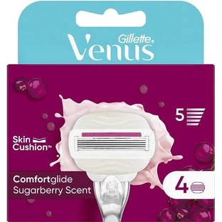 VENUS COMFORTGLIDE SUGARBERRY SHAVING HEADS 4 шт 1×4 шт, сменные бритвенные головки