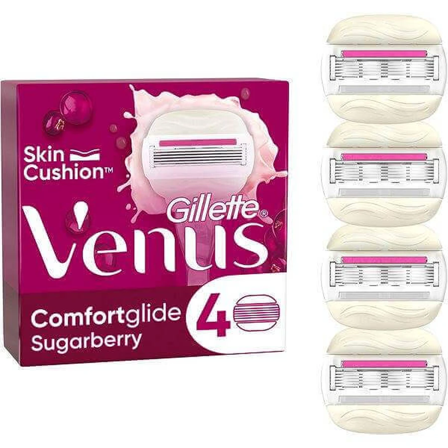 VENUS COMFORTGLIDE SUGARBERRY SHAVING HEADS 4 шт 1×4 шт, сменные бритвенные головки: цены и характеристики