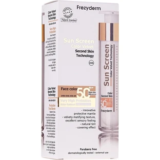 Сонцезахисний крем Frezyderm Sun Screen Colour Velvet SPF 50+, 50 мл