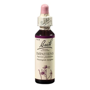 Цветочное средство капли капли капли капли Impatiens Original Bach, 20 мл, Rescue Remedy