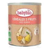 Органические хлопья с 3 фруктами и киноа, 220 г, Babybio