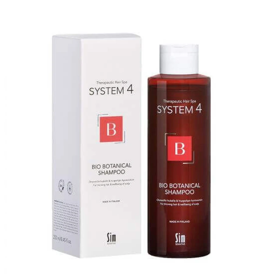 Укрепляющий шампунь System 4 Bio Botanical, 250 мл, Sim Sensitive: цены и характеристики