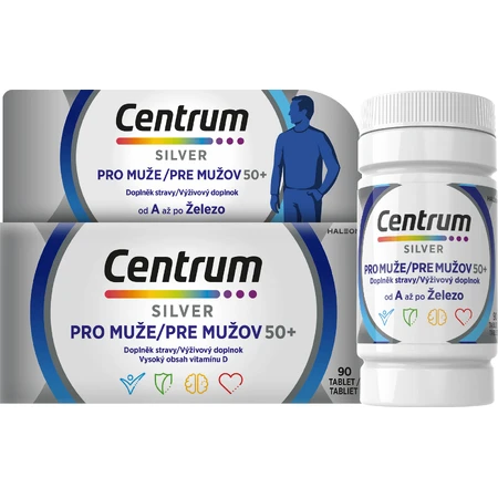 Мультивитамины Centrum для мужчин 50+, 90 таблеток: цены и характеристики