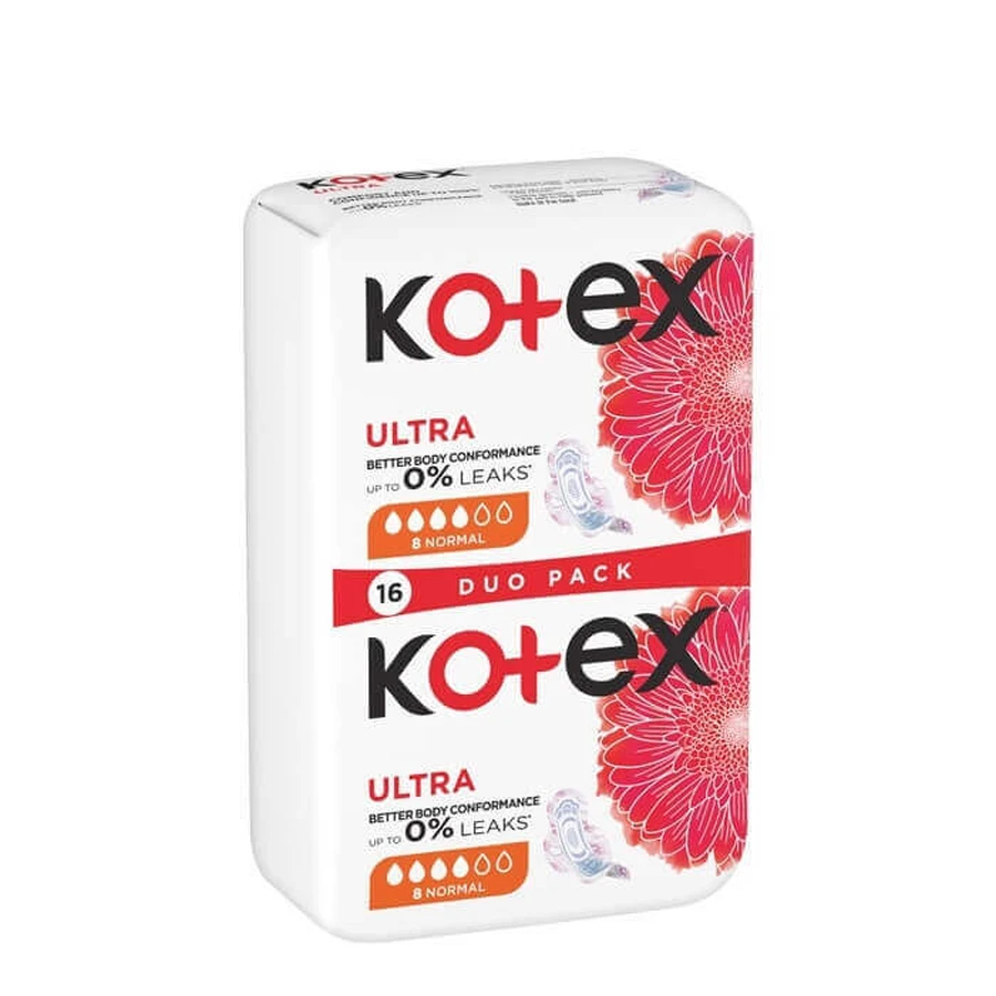 Прокладки вбираючі Ultra Normal, 16 штук, Kotex: ціни та характеристики