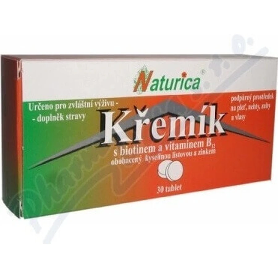 Naturica Кремній з біотином та вітаміном В12 1×30 табл., кремній + біотин + вітамін В12: ціни та характеристики