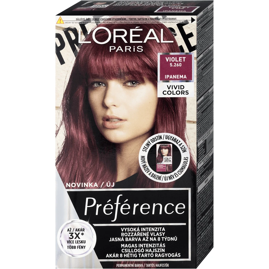 L'Oréal Paris Préférence Vivid Colors перманентная краска для волос 5.260 Ipanema 150 мл: цены и характеристики