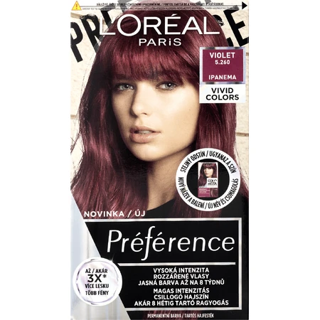 L'Oréal Paris Préférence Vivid Colors перманентная краска для волос 5.260 Ipanema 150 мл: цены и характеристики