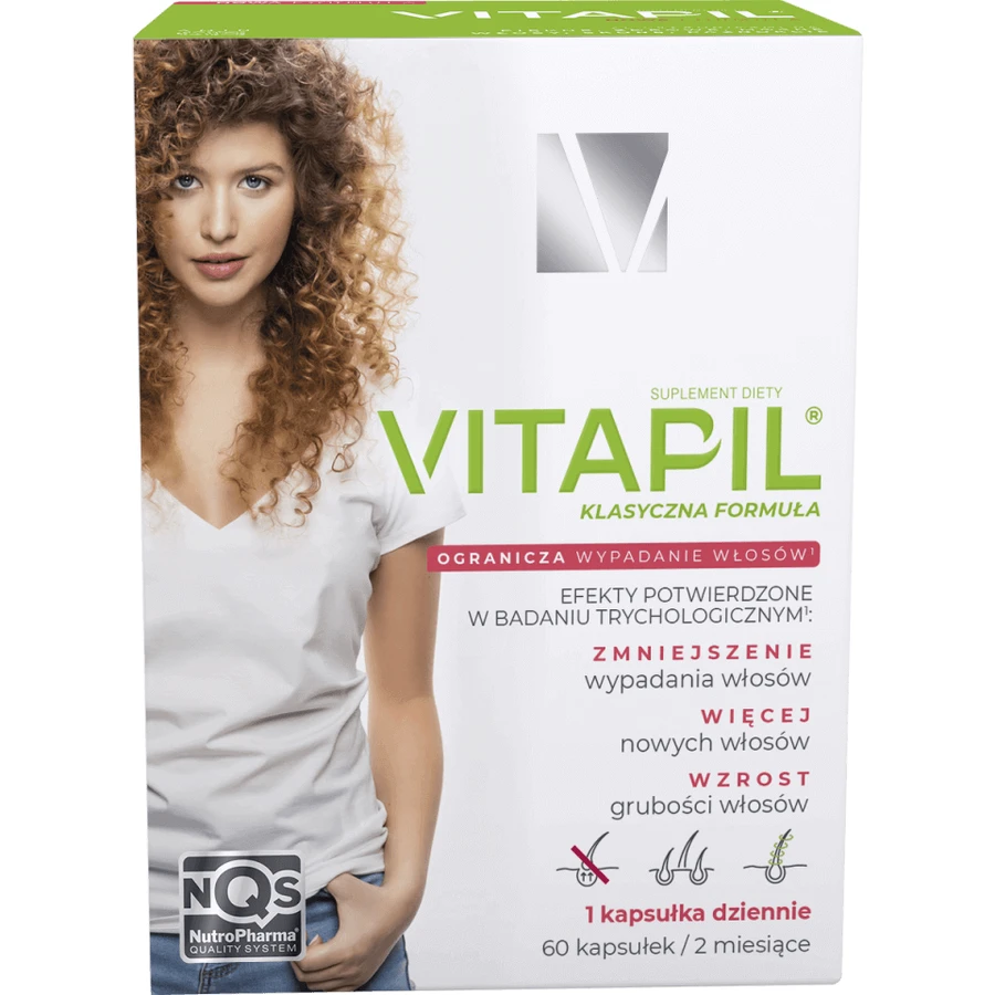 Вітапіл Nutropharma Vitapil від посиленого випадіння волосся, 60 капсул: ціни та характеристики