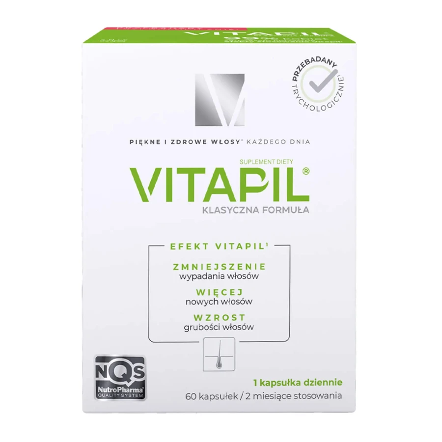 Вітапіл Nutropharma Vitapil від посиленого випадіння волосся, 60 капсул: ціни та характеристики