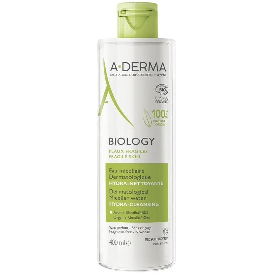 A-Derma BIOLOGY Дерматологічна міцелярна вода 400 мл: ціни та характеристики