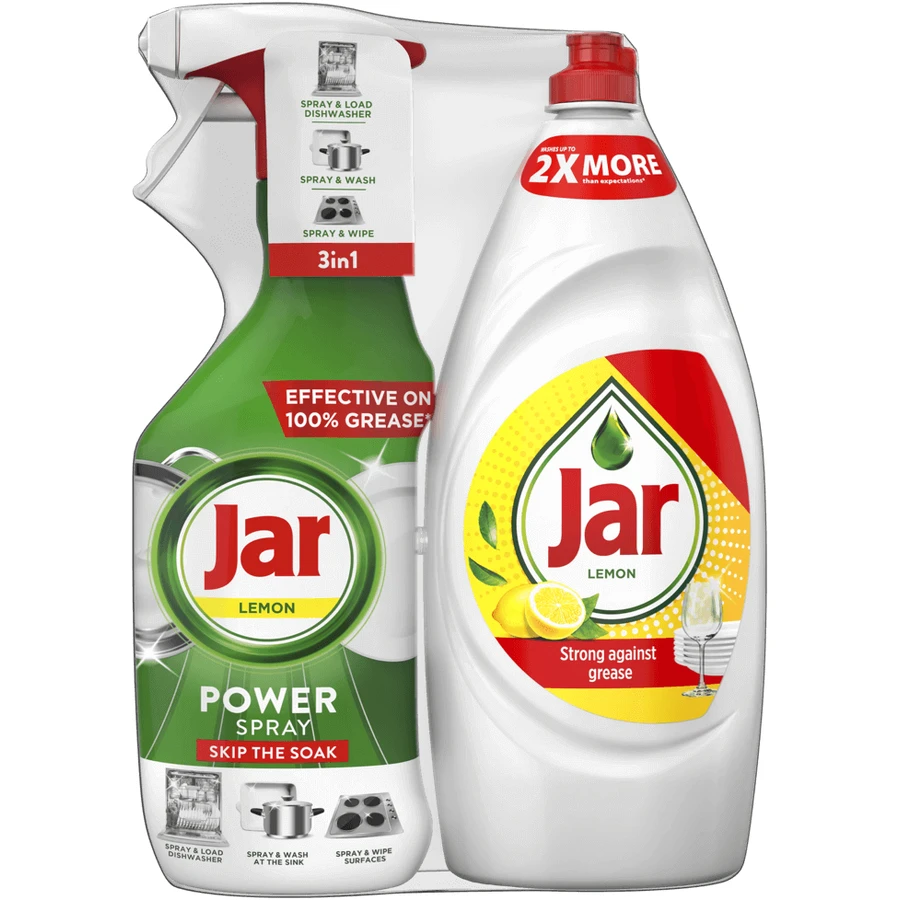 Весенний набор: Power Spray 3in1 Lemon 500 мл + банка Lemon liquid для мытья посуды 900 мл: цены и характеристики