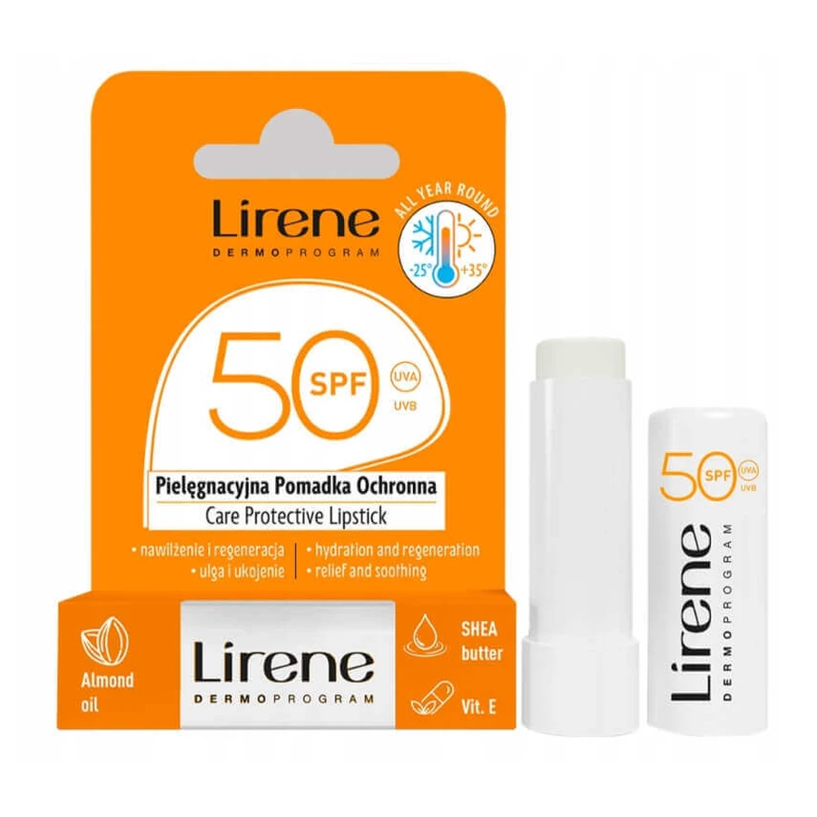 Помада Lirene Помада захисна для губ SPF 50, 4,6 г: ціни та характеристики