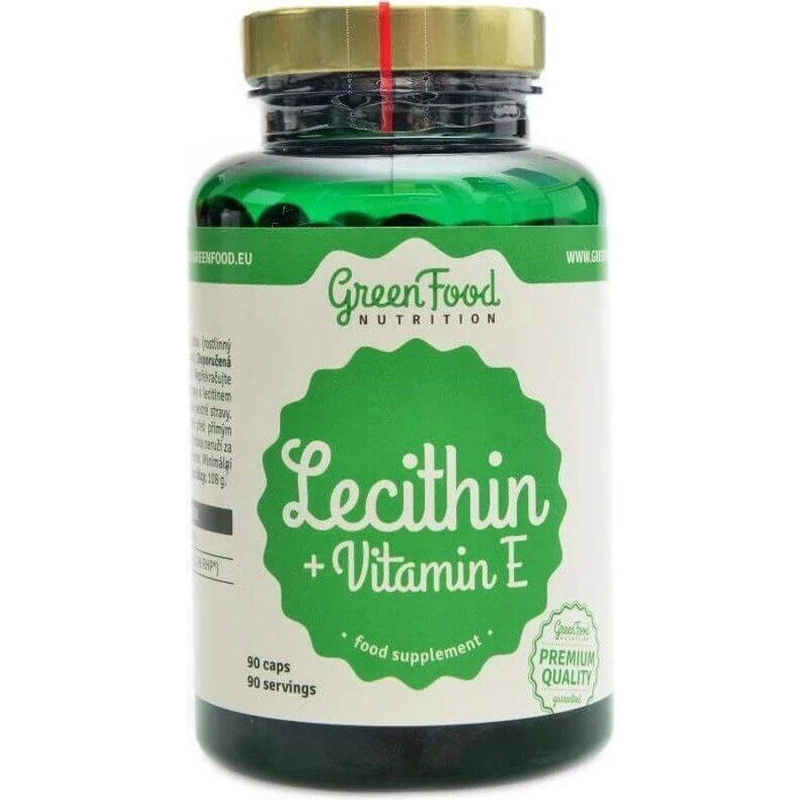 GreenFood Nutrition Лецитин + Витамин Е 1×90 капс, пищевая добавка: цены и характеристики