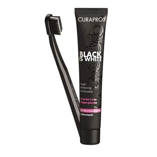 Набір Curaprox: Зубна паста Black is White, 90 мл + щітка