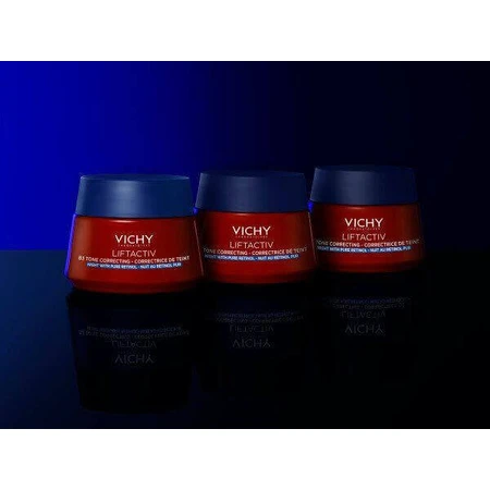 Нічний тонуючий крем Vichy LIFTACTIV B3 з чистим ретинолом для відновлення клітин гіперпігментованої шкіри 50 мл: ціни та характеристики