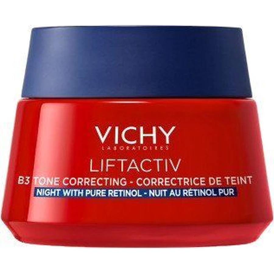 Нічний тонуючий крем Vichy LIFTACTIV B3 з чистим ретинолом для відновлення клітин гіперпігментованої шкіри 50 мл: ціни та характеристики