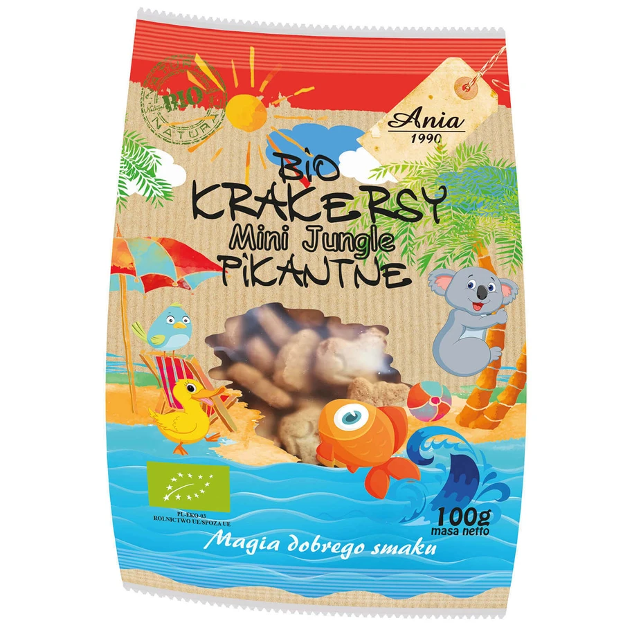 Крекеры Ania Mini Jungle Bio Spicy, 100 г: цены и характеристики