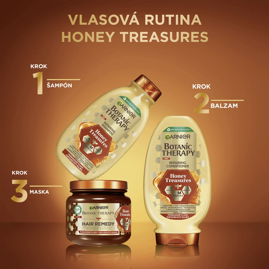 Garnier Botanic Therapy Мед і прополіс Живильний шампунь для дуже пошкодженого волосся 400 мл: ціни та характеристики