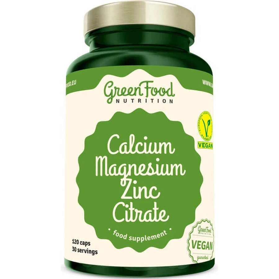 GreenFood Nutrition Кальций Mg Цинк Цитрат 120 капс 1x120 капс: цены и характеристики