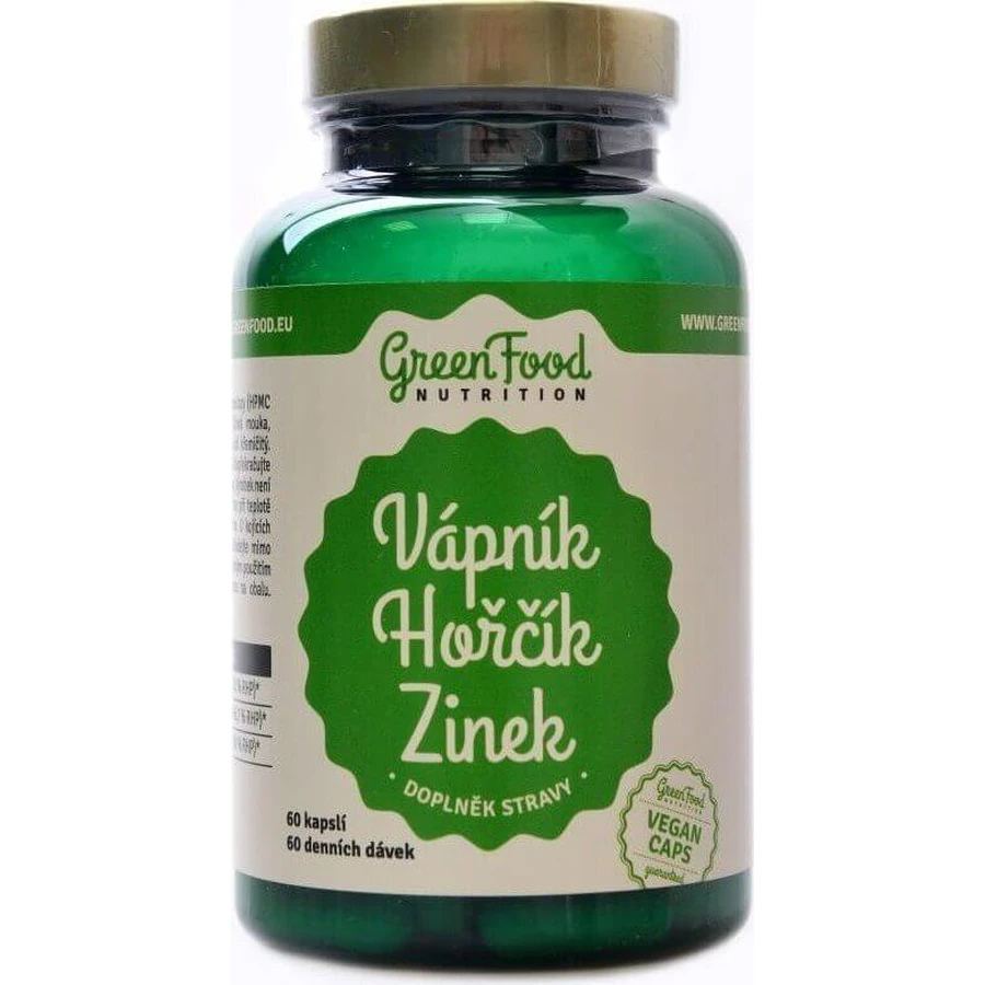 GreenFood Nutrition Кальций Mg Цинк Цитрат 120 капс 1x120 капс: цены и характеристики