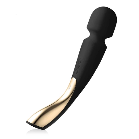 Lelo Smart Wand 2 Medium Black, масажер для тіла, середній, чорний: ціни та характеристики