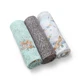 Подгузники из бамбукового волокна, серые, 3 штуки, Babyono