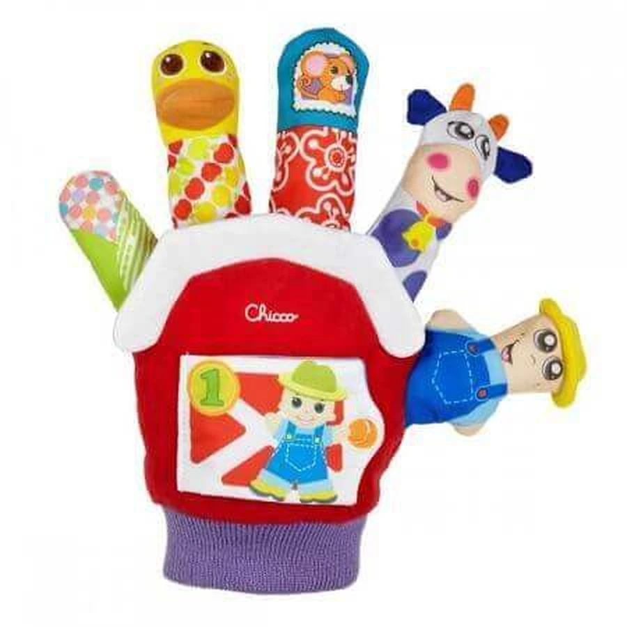 Рука с куклами, Ферма животных, 3-24 месяца, Chicco: цены и характеристики