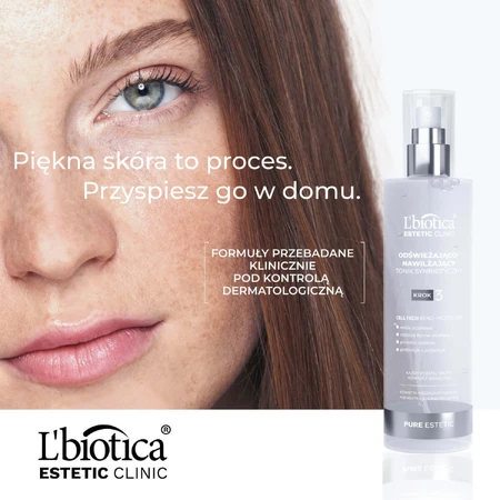 L'Biotica Estetic Clinic Чистый, восстанавливающий и увлажняющий тоник, 200 мл + очищающий и разжижающий мицеллярный лосьон, 50 мл бесплатно: цены и характеристики