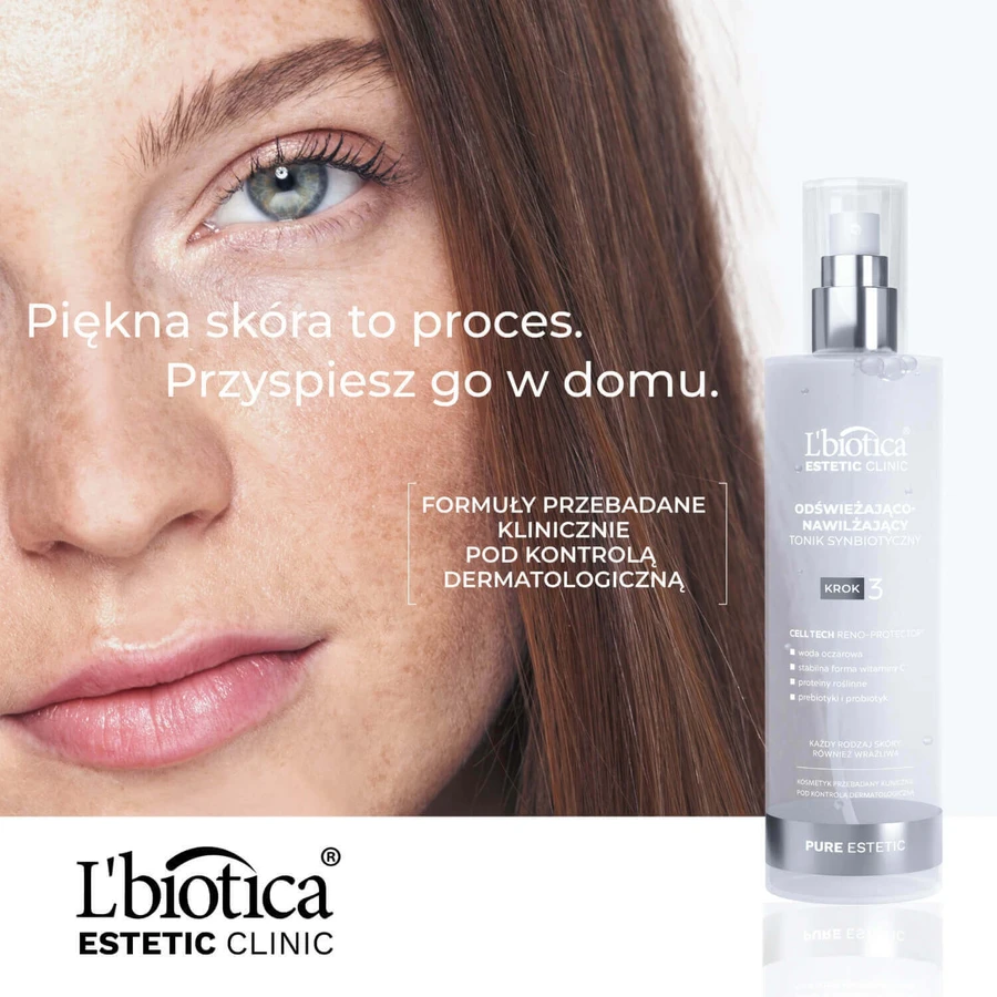 L'Biotica Estetic Clinic Чистый, восстанавливающий и увлажняющий тоник, 200 мл + очищающий и разжижающий мицеллярный лосьон, 50 мл бесплатно: цены и характеристики