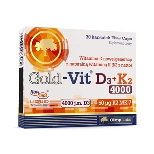 Olimp Gold-Vit D3 + K2 4000 МЕ, 30 капсул